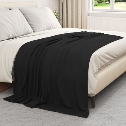 Kastfilt Svart 200 x 150 cm Fleece