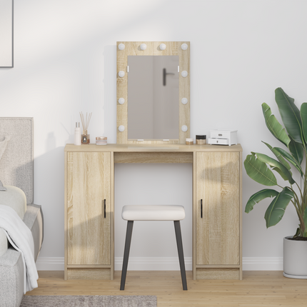 Smyckebord Brun 102 x 33 x 135 cm Konstruerat trä