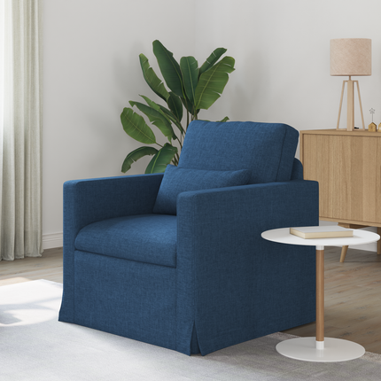 Soffa Blå 78 x 78 x 80 cm tyg