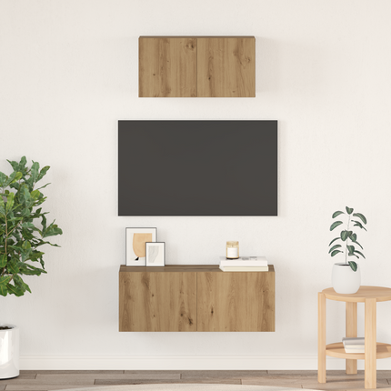 TV-bänkset 2 st Artisan Ek Konstruerat trä
