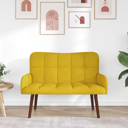 2-sits soffa Gul 115 x 61 x 87 cm Sammet