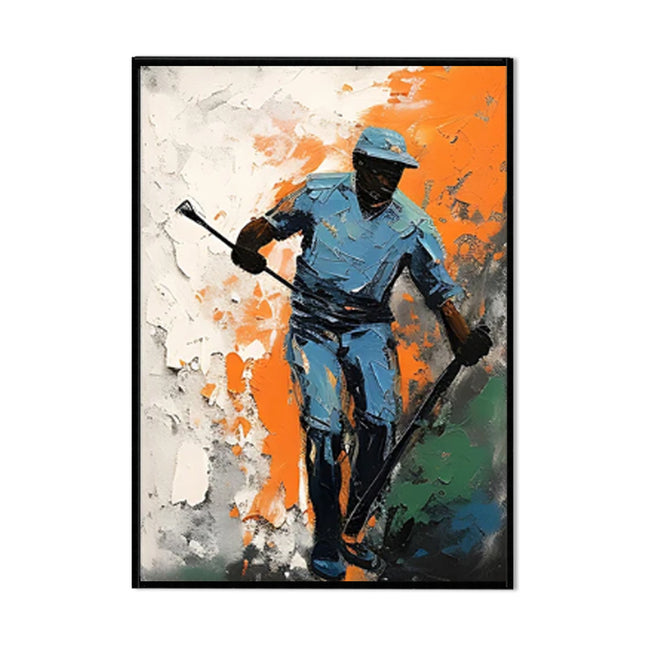 Handmade Oil Painting Canvas Wall Art Decoration Ice Hockey Sports Boys Picture For Boy Girl Club Decoration Gifts Decor No Framed