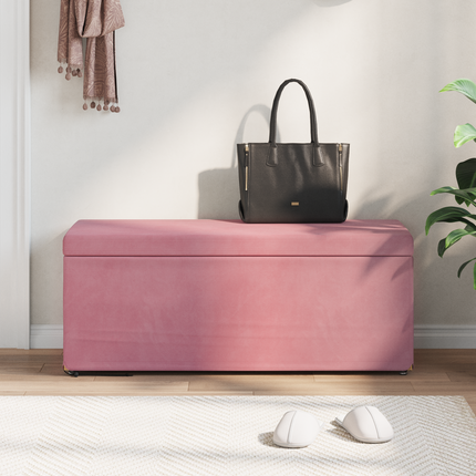 Pall Rosa 101 x 41 x 40 cm Sammet och konstruerat trä