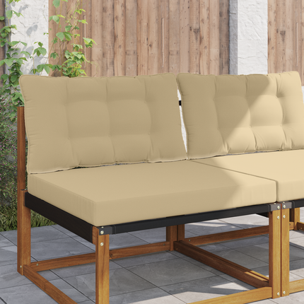 Utomhus Soffa Kudde Polyester Beige 80 x 68,5 x 8 cm