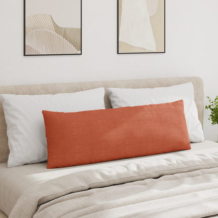 Sofakuddar 2 pcs Röd orange 120 x 40 cm Kordread tyg