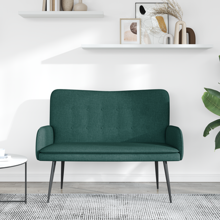 2-sits soffa Mörkgrön 115 x 61 x 87 cm Tyg
