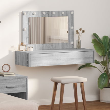 Smyckebord Grå 100 x 40 x 70 cm Konstruerat trä