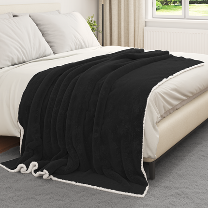Kastfilt Svart 150 x 200 cm 1.64 Fleece