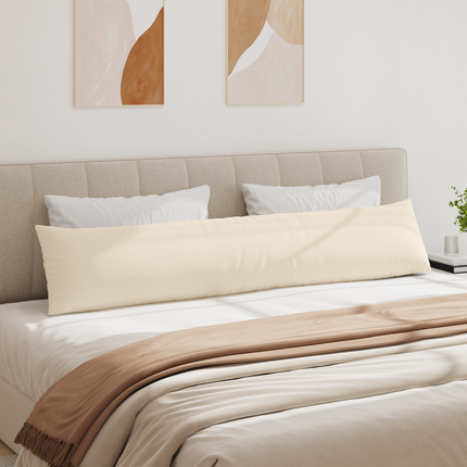 Sofakuddar 2 pcs Beige 200 x 40 cm tyg