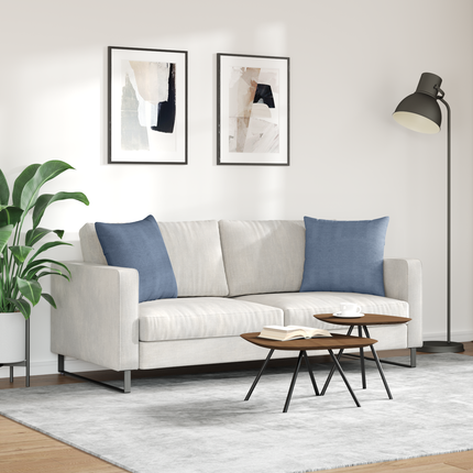 Sofakuddar 2 pcs Blå 50 x 50 cm Kordread tyg
