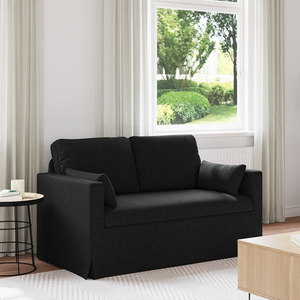 Soffa Svart 139 x 78 x 80 cm tyg
