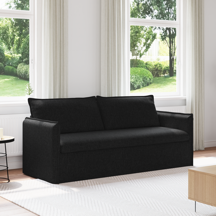 Soffa Svart 196 x 82 x 85 cm tyg