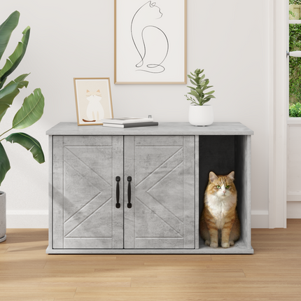 Katt hus Betong 85 x 55 x 50,5 cm Konstruerat trä