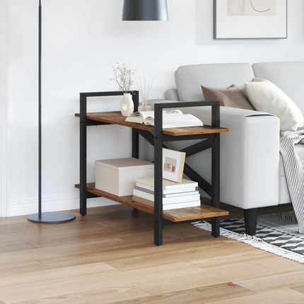 Hyllsystem 2 nivåer 100 x 33,5 x 64 cm Konstruerat trä