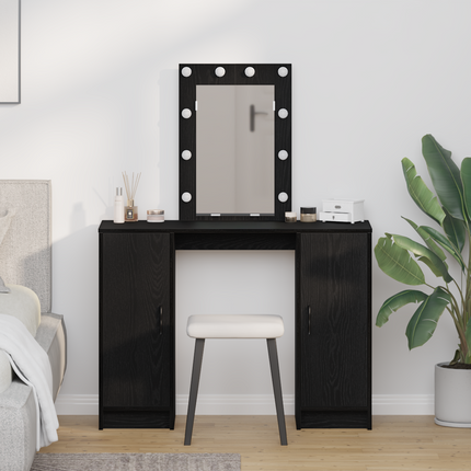Smyckebord Svart 102 x 33 x 135 cm Konstruerat trä