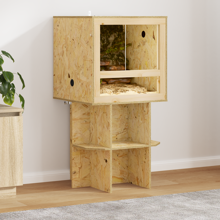 Terrariebas Brun 50 x 50 x 50 cm OSB