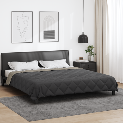 Sommar Duvet 200 x 200 cm Sommar 200 gsm Ljusgrå och antracit