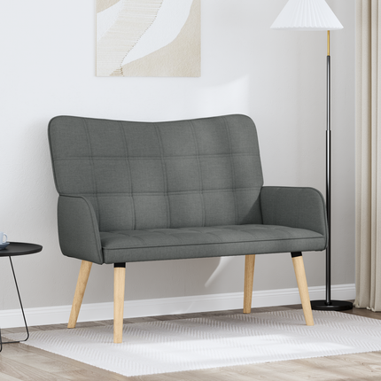 2-sits soffa Mörkgrå 115 x 61 x 87 cm Tyg