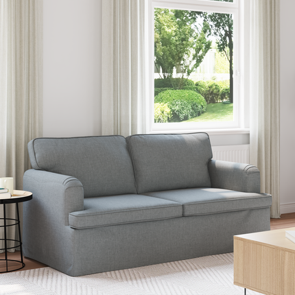 Soffa Ljusgrå 162 x 80 x 85 cm tyg