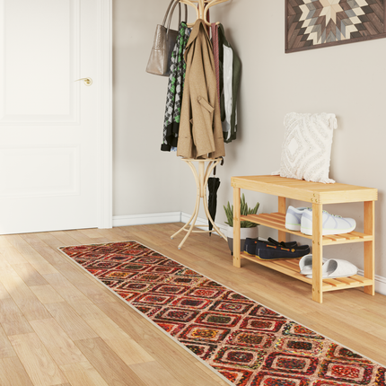 Mattlöpare MARSA Flerfärgsdesign 50 x 300 cm Polyester och PVC