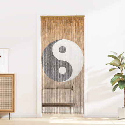 Insektsdörrgardin flerfärgad 200 x 90 cm Bambu