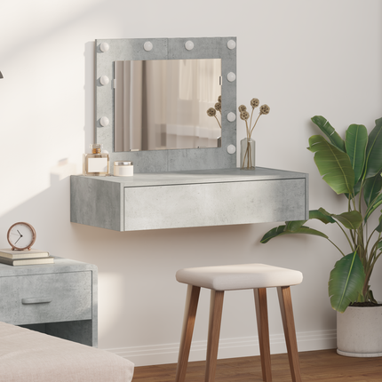 Smyckebord Grå 83 x 40 x 70 cm Konstruerat trä