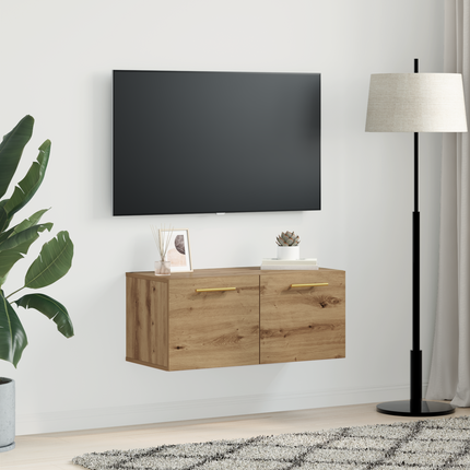 Väggskåp 80 x 36.5 x 35 cm Konstruerat trä artisan ek