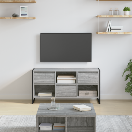 TV-skåp 100 x 36 x 49,5 cm Grå Sonoma Konstruerat trä