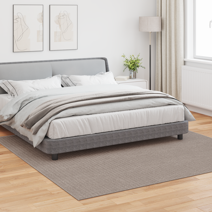 Områdesmattor Fyrkantig LUGO Taupe 240 x 240 cm Polyester