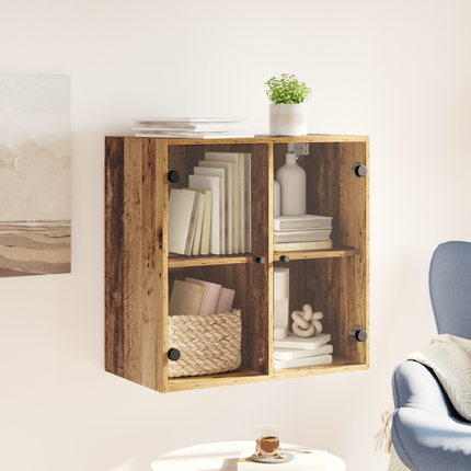 Väggskåp 68 x 37 x 68,5 cm Konstruerat trä Gammalt trä
