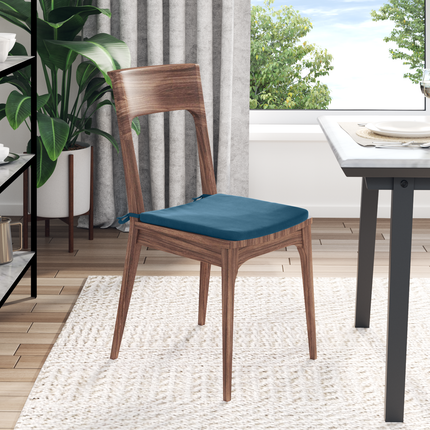 Sittkuddar 4 st Sammet Blå 40 x 40 x 3 cm