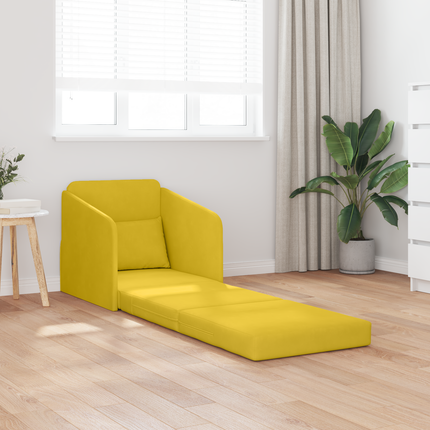 Soffsäng Gul 65 x 80 x 83 cm Sammet
