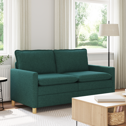 Soffa Mörkgrön 156 x 81 x 87,5 cm Tyg