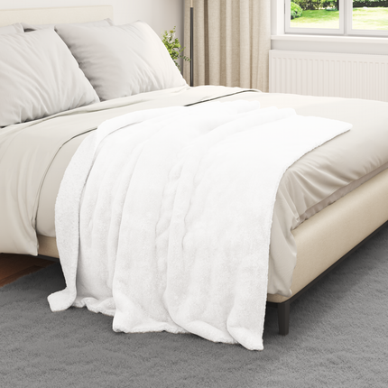 Kastfilt Vit 130 x 150 cm 1 Fleece