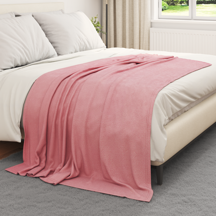 Kastfilt Rosa 200 x 150 cm Fleece