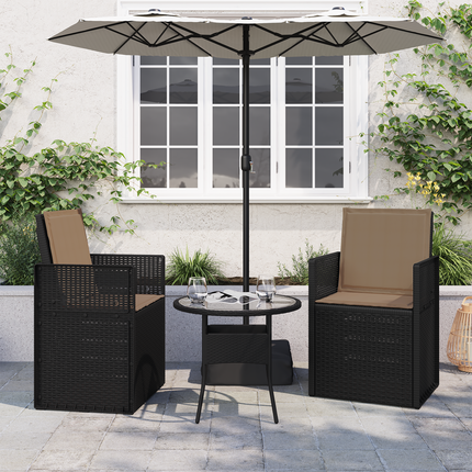 Sitt- och Ryggkuddar Polyester Taupe 47 x 45 x 2 cm