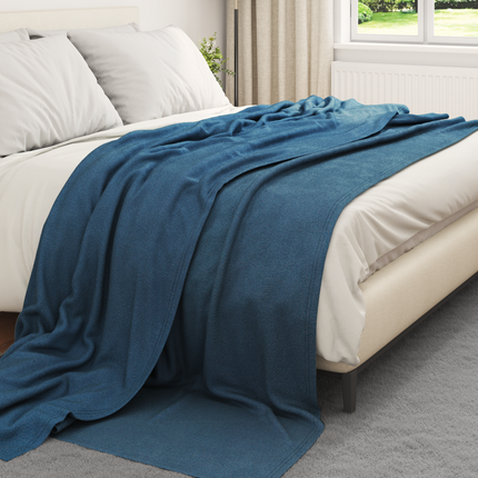 Filtar 6 st Mörkblå 240 x 220 cm 4.49 Fleece