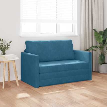 Soffsäng Blå 124 x 71 x 78 cm Sammet
