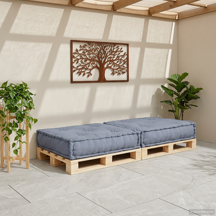 Modulsofa enhet Grå 70 x 70 x 36 cm Tyg