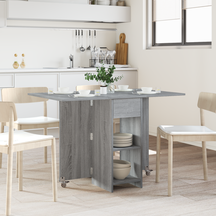 Matbord 115 x 70 x 75 cm Konstruerat trä Grå Sonoma Rektangulär