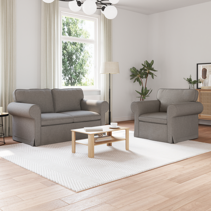 Soffset 2 st Taupe tyg