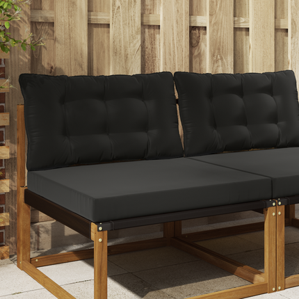 Utomhus Soffa Kudde Polyester Svart 80 x 68,5 x 8 cm
