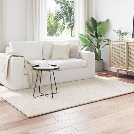 Områdesmattor Rektangulär SIROLO Gräddvit 170 x 120 cm