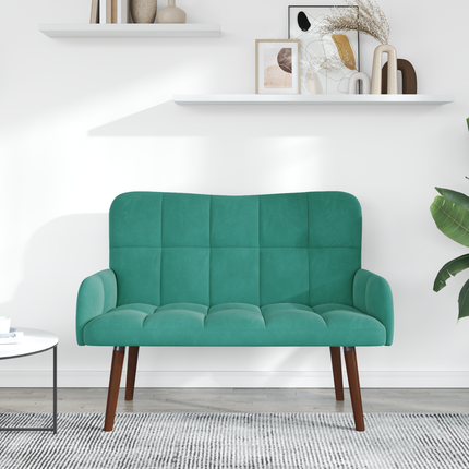 2-sits soffa Turkos 115 x 61 x 87 cm Sammet
