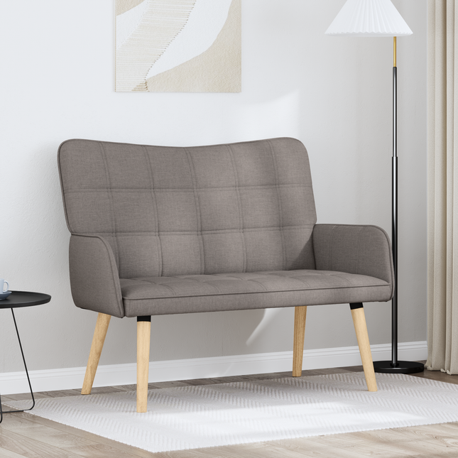 2-sits soffa Taupe 115 x 61 x 87 cm Tyg