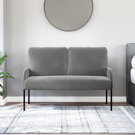 Soffor med kudde 110cm Mörkgrå Plywood