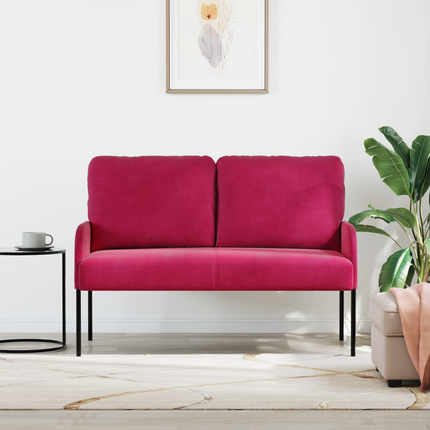 Soffor med kudde 110cm Vinröd Plywood
