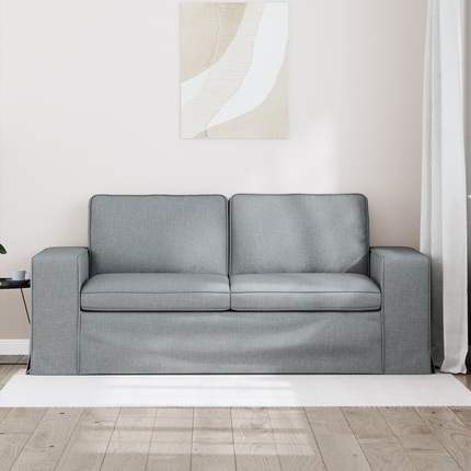 Soffa Ljusgrå 182 x 80 x 82 cm tyg