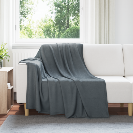 Kastfilt Mörkgrå 200 x 150 cm Fleece