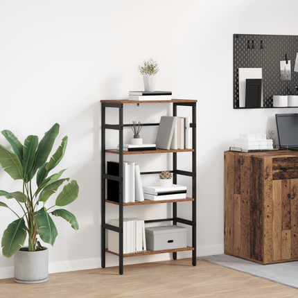 Hyllsystem 3 nivåer 60 x 29,5 x 115 cm Konstruerat trä
